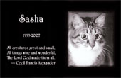 Laser Etched Black Granite Memorials